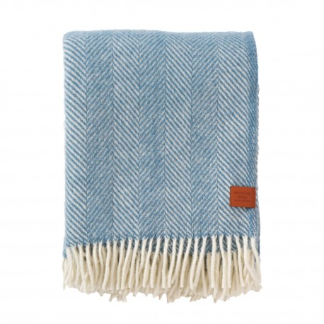 Klippan Herringbone Throw (25% recycl. wool & 75% lambswool, brushed 130cmx180cm)
