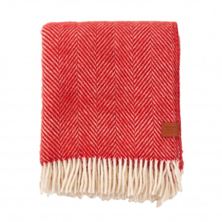 Klippan Herringbone Throw (25% recycl. wool & 75% lambswool, brushed 130cmx180cm)