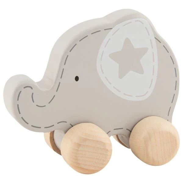 Goki Wooden Push Figure - Elephant