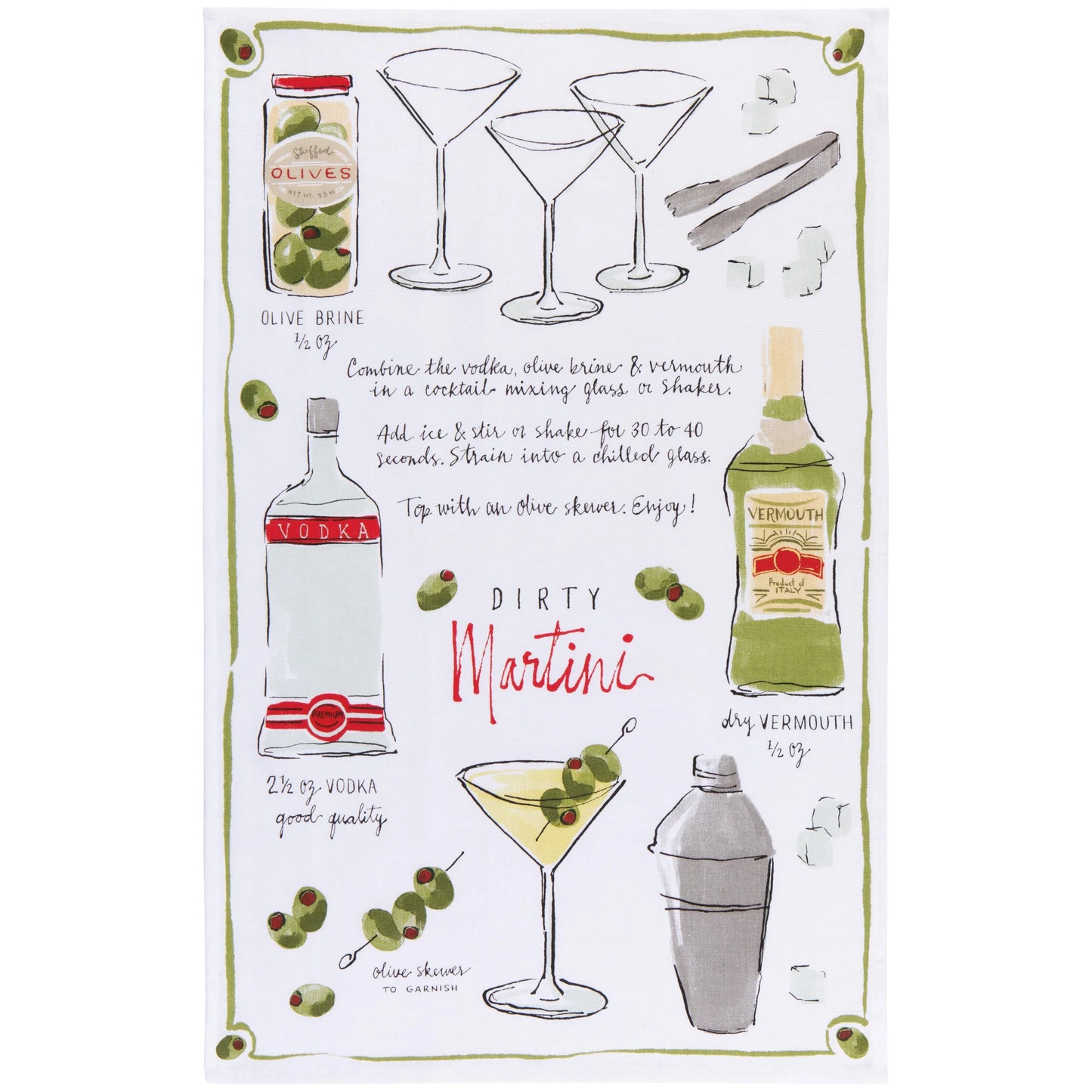 Danica Printed Cotton Dishtowel