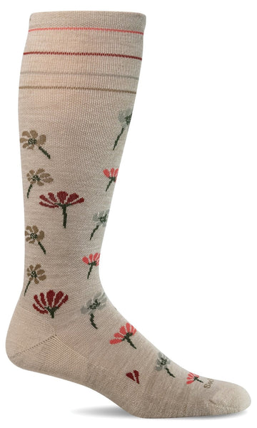 Sockwell Women's "Field Flower" Moderate (15-20mmHg) Graduated Compression Socks