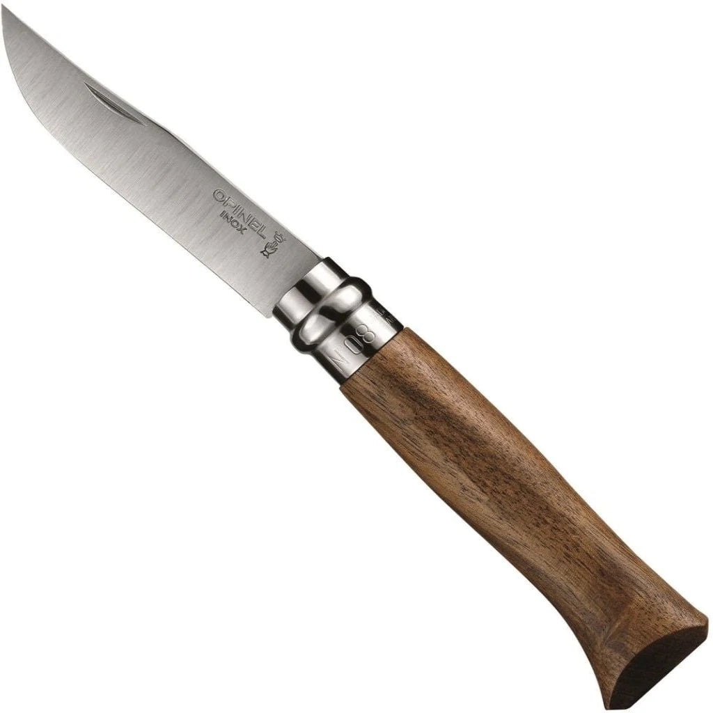 Opinel No. 08 Stainless Steel Folding Knife With Premium Wood