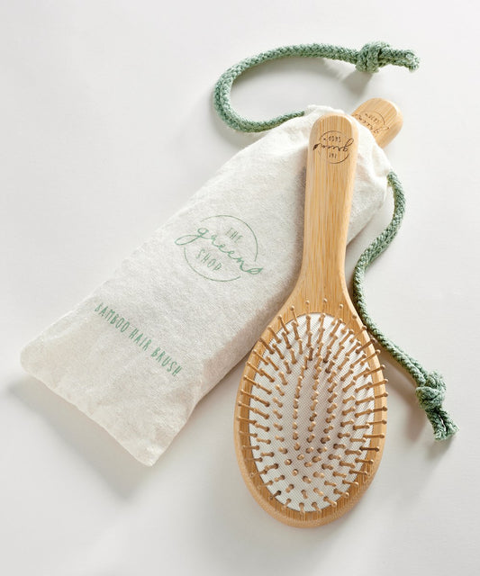 Bamboo Hair Brush with Pouch