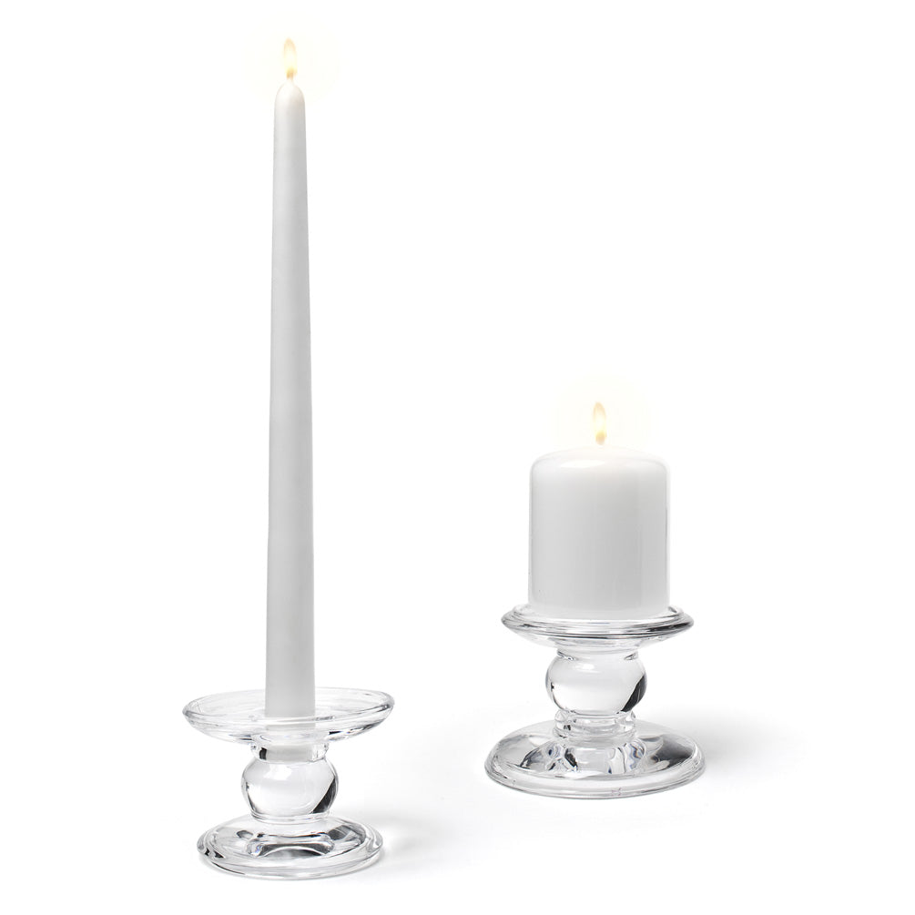 Glass Reversible Candle Holder for Pillar or Taper Candles – The Bee's  Knees & The Travel Bug