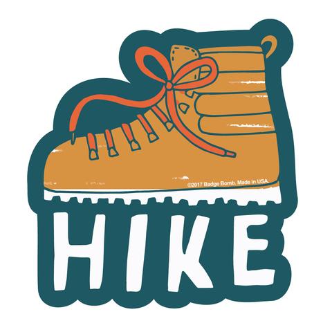 Hiking Boot Big Sticker from Badge Bomb