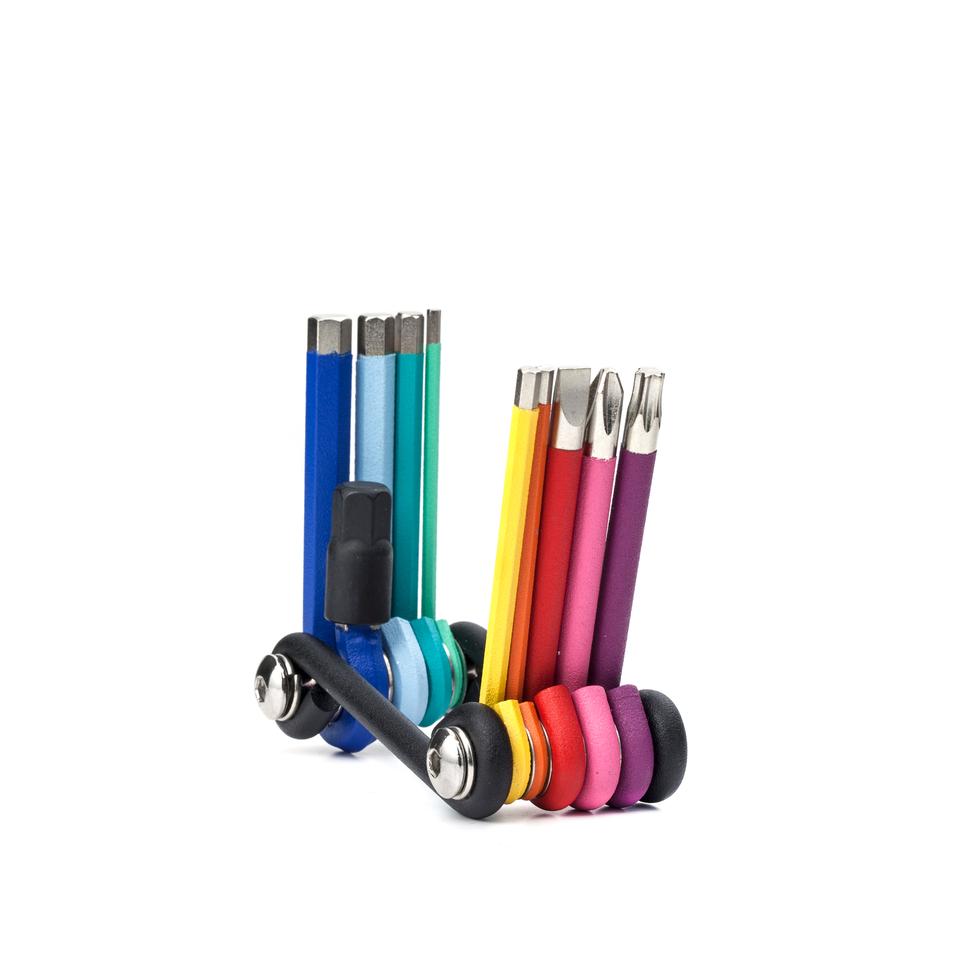 Kikkerland Rainbow Multi Tool Set
