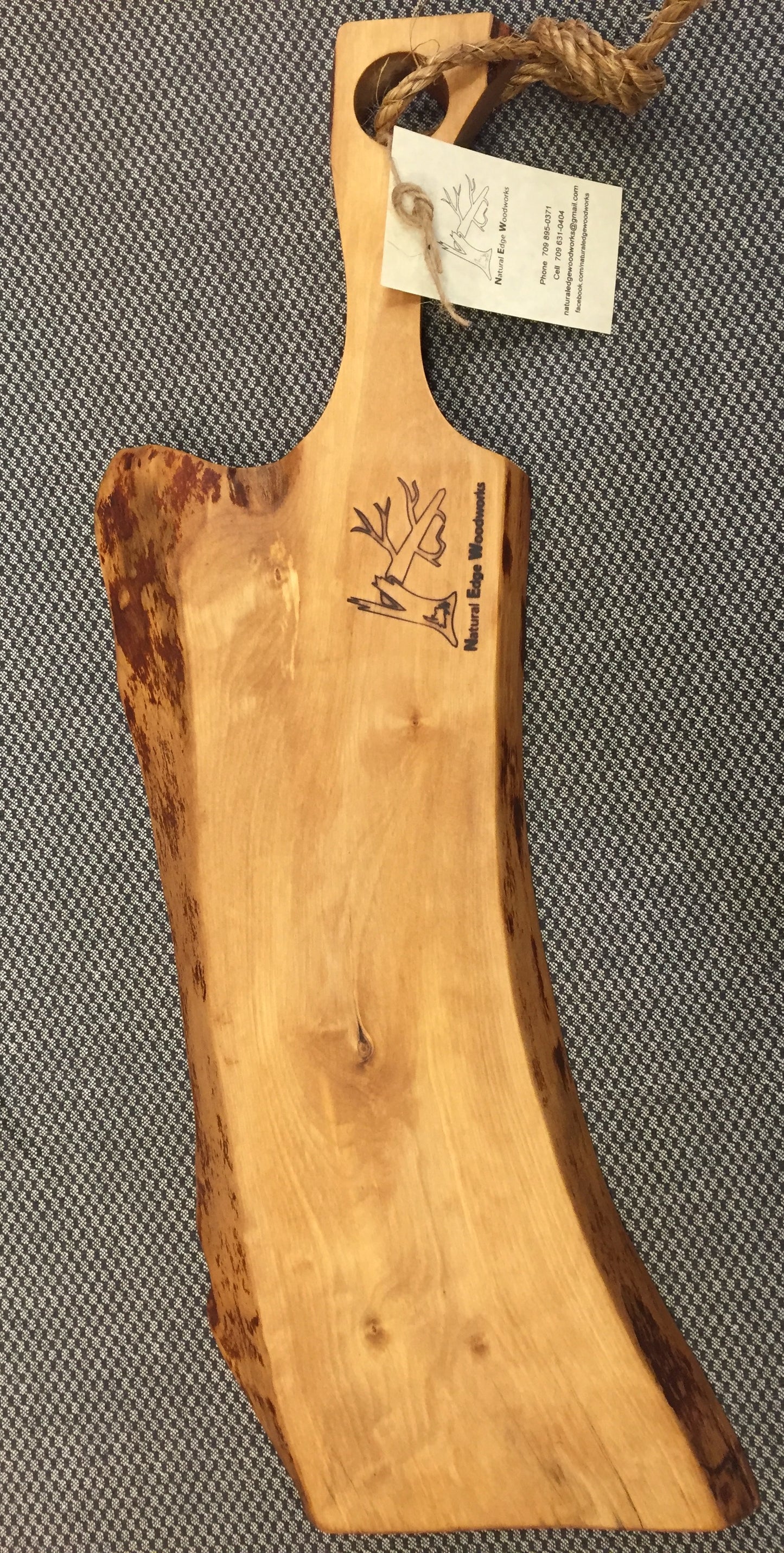 Natural Edge Serving Boards Made from Salvaged Newfoundland Wood