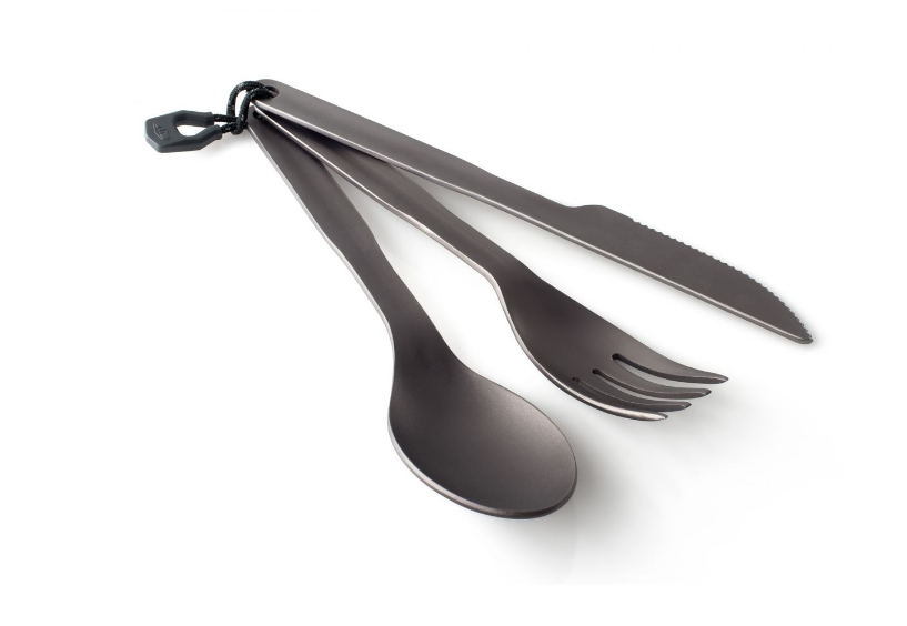 GSI Outdoors Haulite Metal 3 Piece Cutlery Set