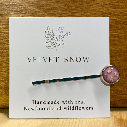 Newfoundland Wild Flower Hair Pins and Slides from Velvet Snow