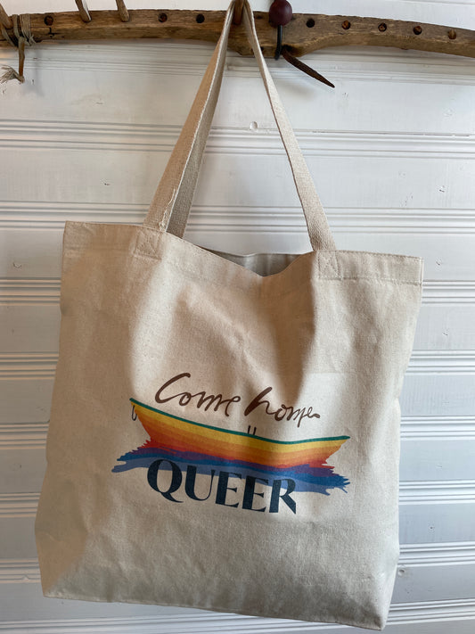 Come Home Queer Cotton Canvas Tote