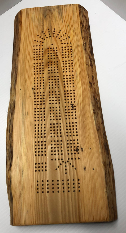 Georgecraft Live Edge Wood Cribbage Board