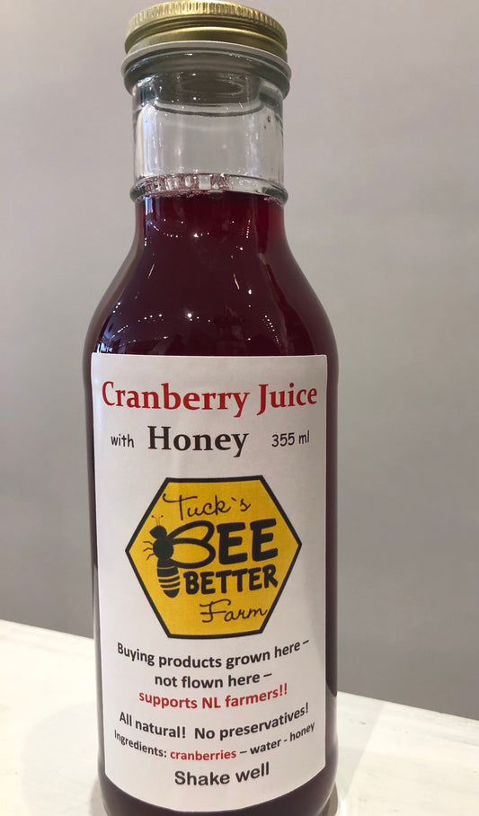 Tuck's Bee Better Farm Honey Cranberry Juice (355ml)