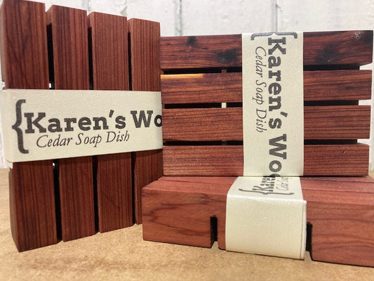 Karen's Woodworking Cedar Soap Saver