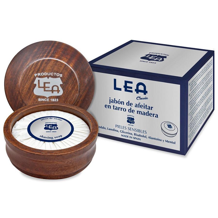 LEA Classic Sensitive Skin Shaving Cream in Wooden Bowl