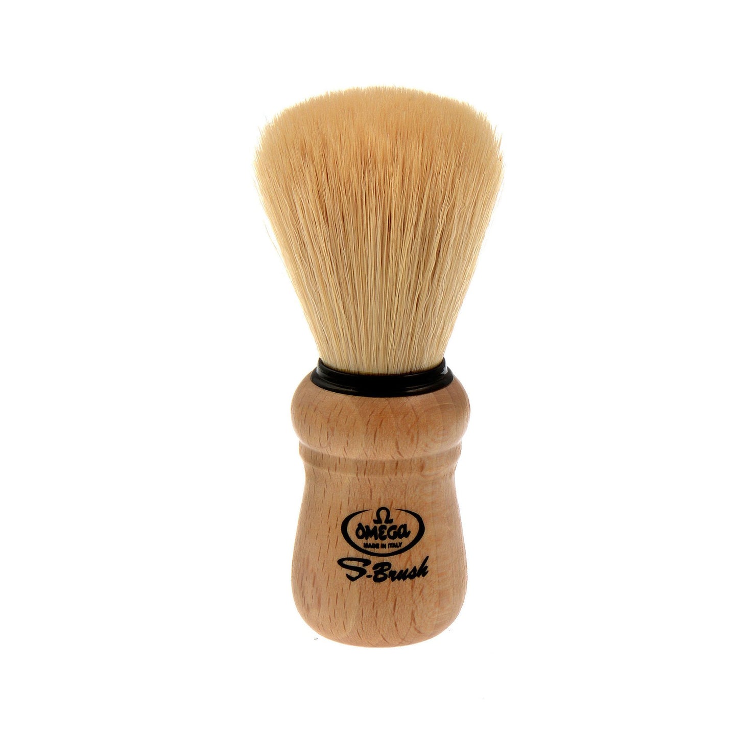 Omega Boar Bristle Shaving Brush with Beech Wood Handle
