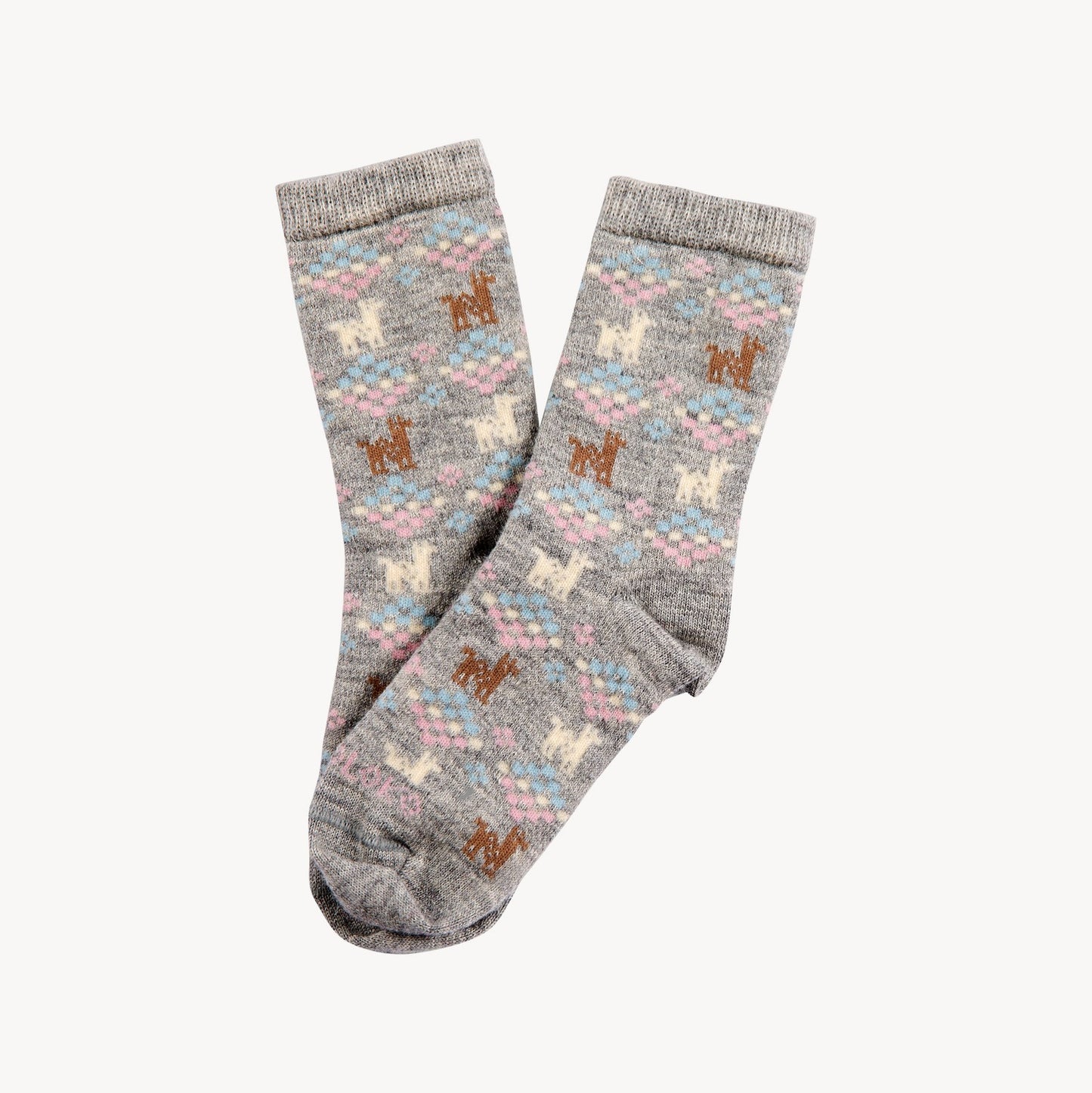 Pokoloko Polygon Alpaca Kids Socks