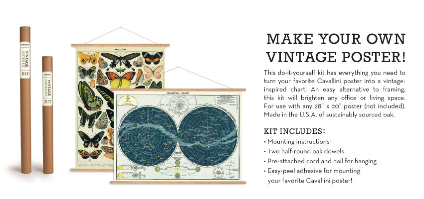 Cavallini & Co. Vintage Poster Hanging Kits