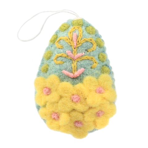 Hamro Felted Spring Egg Ornaments