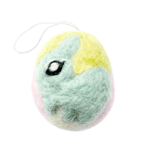 Hamro Felted Spring Egg Ornaments