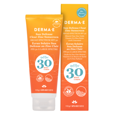 Derma E Clear Zinc Body Sunscreen SPF 30