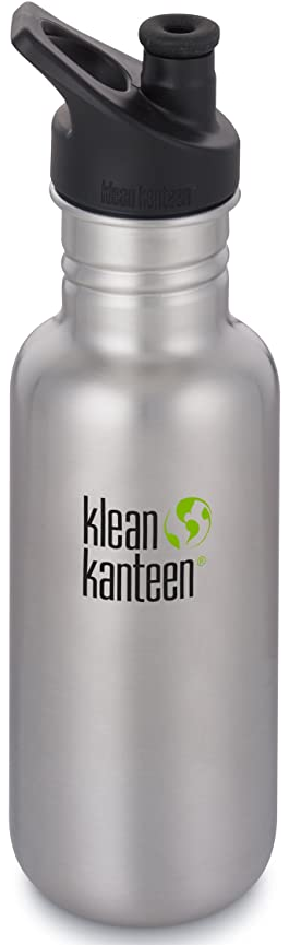 Klean Kanteen 18oz Stainless Steel Bottle with Sports Cap 3.0