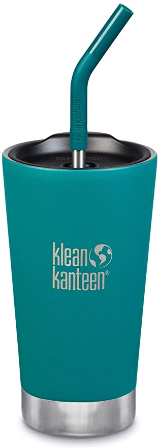 Klean Kanteen 16oz Insulated Stainless Steel Tumbler with Straw