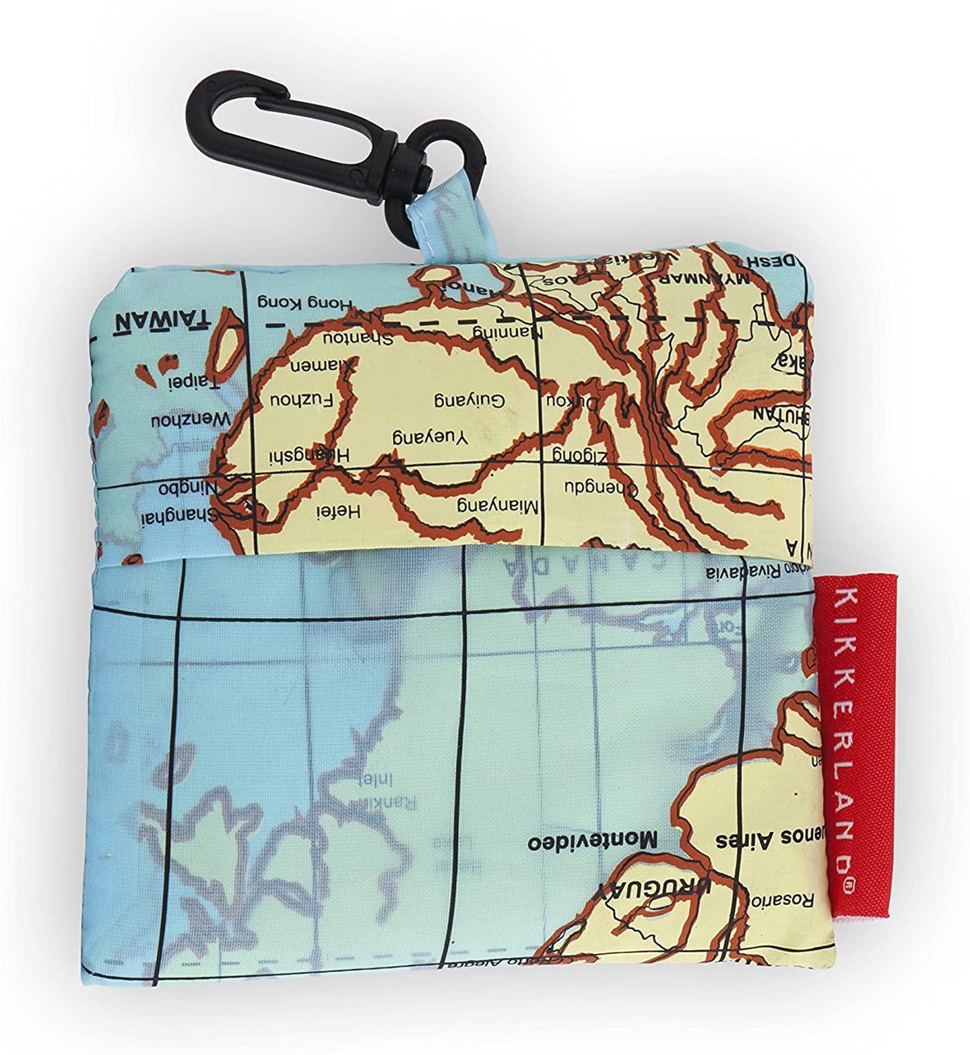 Kikkerland World Map Travel Size Laundry Bag