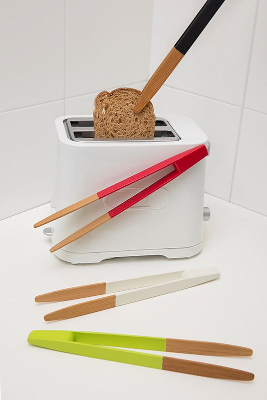 Bamboo Magnetic Toast Tongs