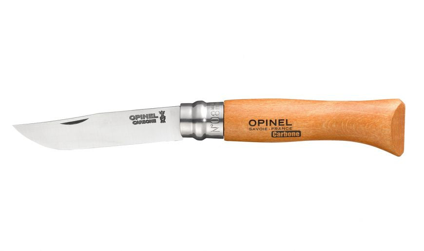 Opinel No. 08 Carbon + Sheath + Pencil Box