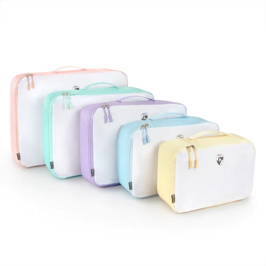 Pack ID 5 Piece Packing Cubes in Pastels by Heys
