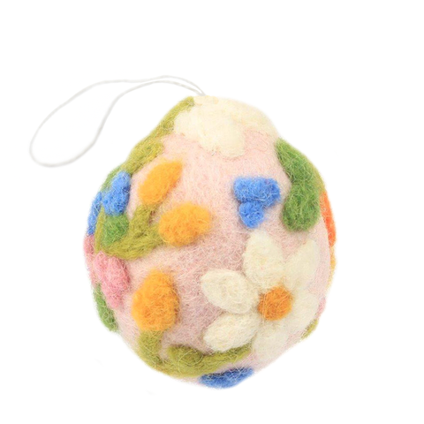 Hamro Felted Spring Egg Ornaments