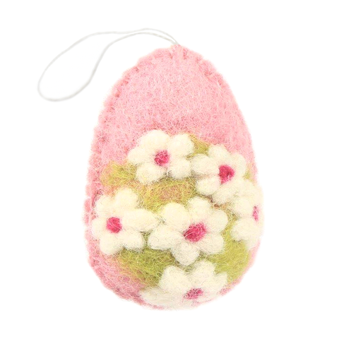 Hamro Felted Spring Egg Ornaments