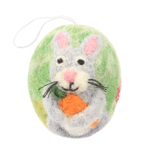 Hamro Felted Spring Egg Ornaments