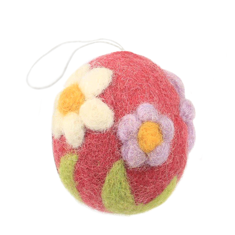 Hamro Felted Spring Egg Ornaments