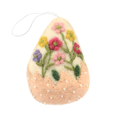 Hamro Felted Spring Egg Ornaments