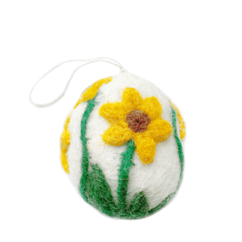 Hamro Felted Spring Egg Ornaments