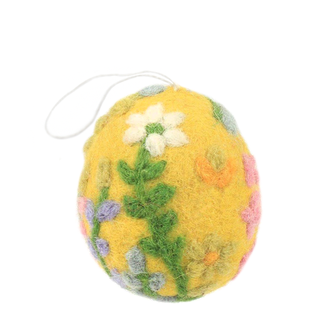 Hamro Felted Spring Egg Ornaments